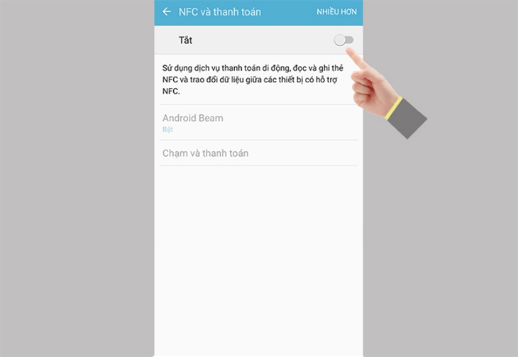 Cách tắt NFC